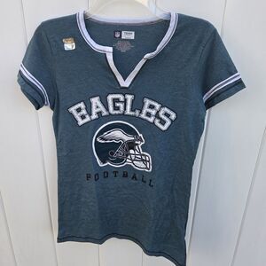 NFL Team Apparel Women’s Philadelphia Eagles Football T-shirt Size M